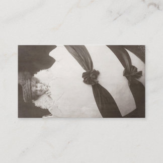 Vintage Ostereierdame Visitenkarte