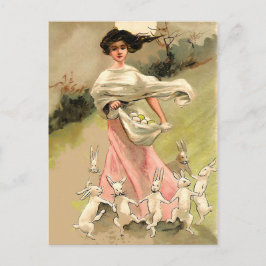 Vintage Osterfeier Postkarte