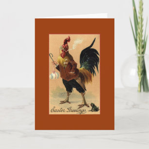 Vintage Ostergrüße Feiertagskarte