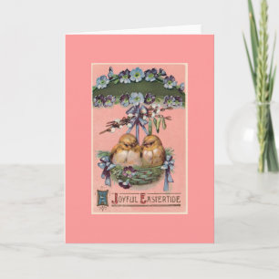 Vintage Ostergrüße Feiertagskarte