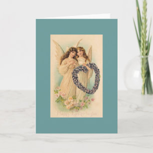 Vintage Ostergrüße Feiertagskarte