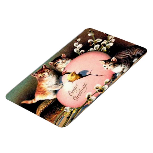 Vintage Ostergrüße Magnet (Linke Seite)