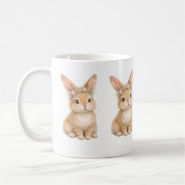 Vintage-Osterhase-Kaninchen-Ei-Aquarell Kaffeetasse