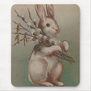 Vintage Osterhase Kaninchen Mousepad