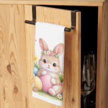Vintage-Osterhase Kaninchen Rosa Erröten Wasserfar