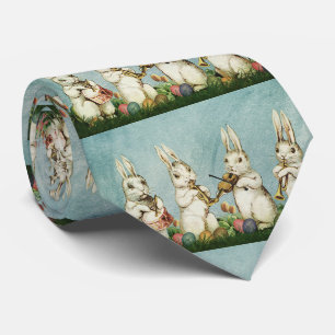 Vintage-Osterhase und -Ei Krawatte