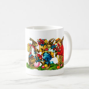 Vintage Osterhasen. Ostern-Geschenk-Tassen Tasse