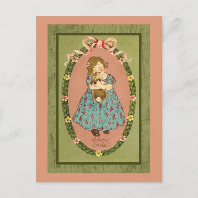 Vintage Osterkarte (21) Feiertagspostkarte (Vorderseite)