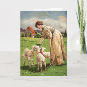 Vintage Osterkarte Feiertagskarte