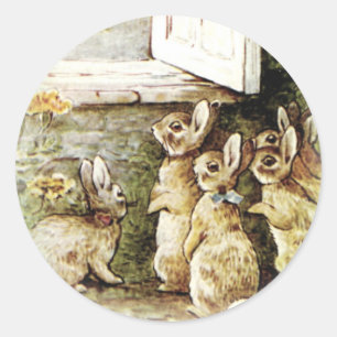 Vintage Ostermonumentkleber Runder Aufkleber