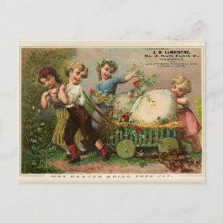 Vintage Ostern Feiertagspostkarte