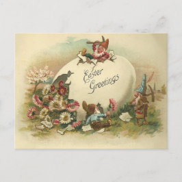 Vintage Ostern-Grüße Feiertagspostkarte