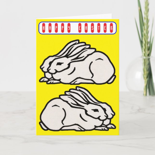 Vintage Ostern Karte (Vorderseite)