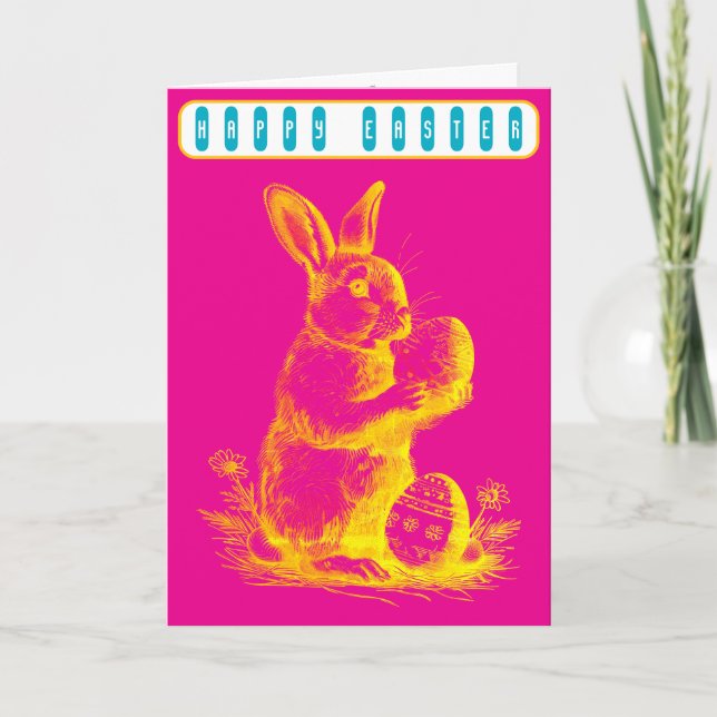 Vintage Ostern Karte (Vorderseite)