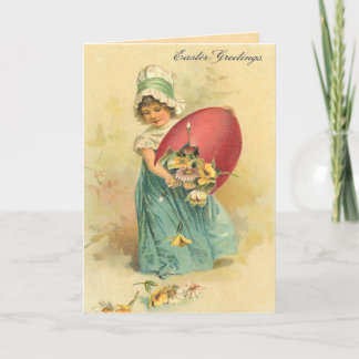 Vintage Ostern-Karte Feiertagskarte