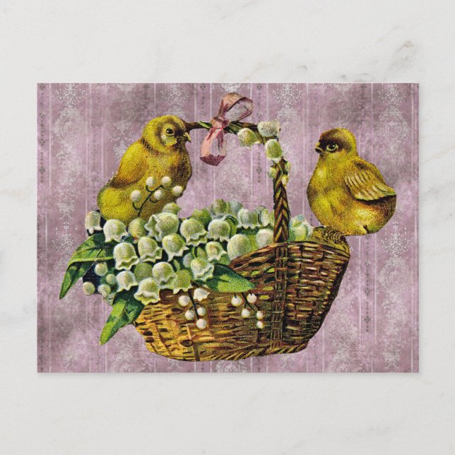 Vintage Ostern Postkarte (Vorderseite)