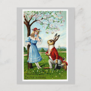 Vintage Ostern-Postkarte Feiertagspostkarte