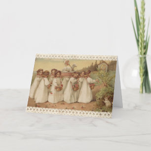 Vintage Ostern Religiöse Pascha Auferstehung Feiertagskarte
