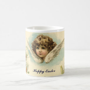 Vintage Ostern, viktorianische Lilienblumen und En Tasse