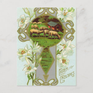 Vintage Osterpostkarte Feiertagspostkarte