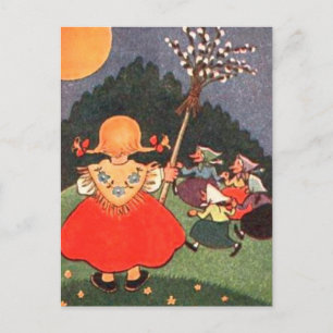 Vintage Osterpostkarte Feiertagspostkarte