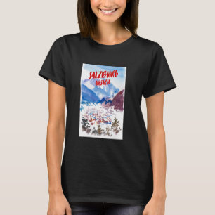 Vintage Österreich Schneeberge Salzburg Reise Souv T-Shirt