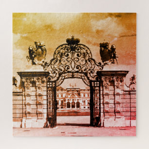 Vintage Österreich Wien Belvedere Burgtor Puzzle