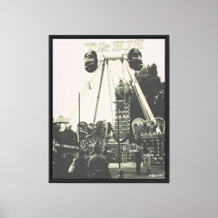 Vintage Österreich Wien Prater Vergnügungspark Leinwanddruck
