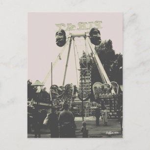 Vintage Österreich Wien Prater Vergnügungspark Postkarte