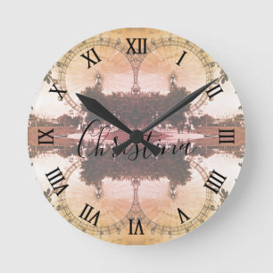 Vintage Österreich Wien Rathaus Rathaus Runde Wanduhr