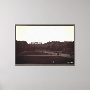 Vintage Österreich Wien Schönbrunn Gärten 1970 Leinwanddruck