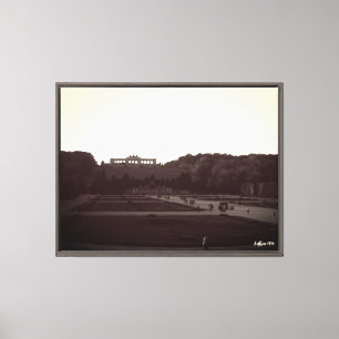 Vintage Österreich Wien Schönbrunn Gärten 1970 Leinwanddruck