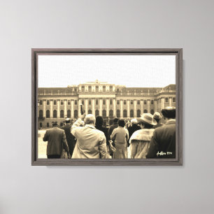Vintage Österreich Wien Schönbrunn Häuser Leinwanddruck