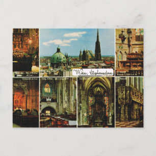 Vintage Österreich, Wien, Vienna, Stephansdom Postkarte