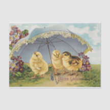 Vintage Osterschlösser und Umbrella-Decoupage