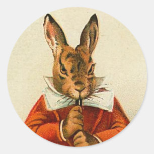 Vintage Ostersonnenklammer Runder Aufkleber