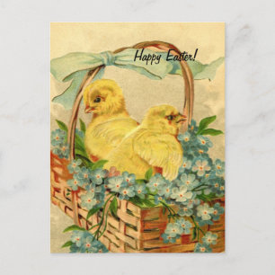 Vintage Osterstäbchen Feiertagspostkarte