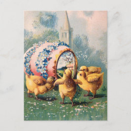 Vintage Osterstäbchen Postkarte