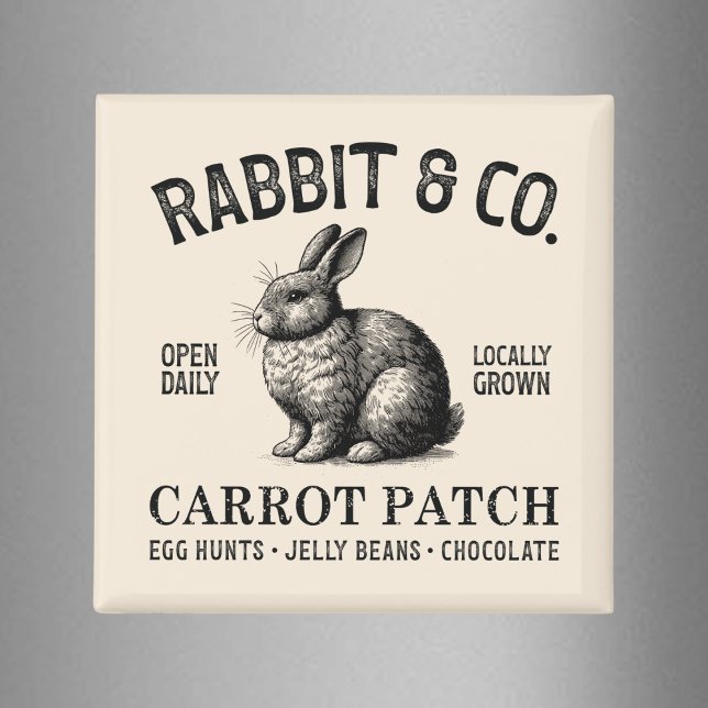 Vintage Osthase  Magnet (Von Creator hochgeladen)