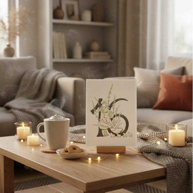 Vintage Ottilia Adelborg Blumennummer - 16 Postkarte (Von Creator hochgeladen)