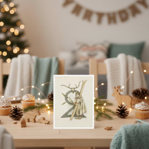 Vintage Ottilia Adelborg Blumennummer - 2 Postkarte