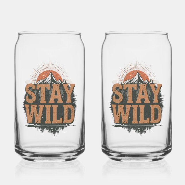 Vintage Outdoor Nature Quote Dosenglas (Vorderseite)