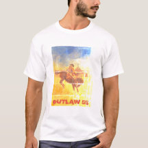 Vintage-Outlaw-55-bockender-Cowboy-T-Shirt