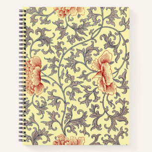Vintage Owen Jones Chinoiserie Pfingstrosen Blumen Notizbuch