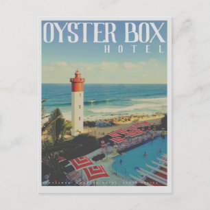 Vintage Oyster Box Leuchtturm Reise-Postkarte Postkarte
