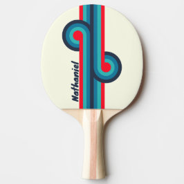 Vintage-Ozean-Alt-Loop mit Namen Tischtennis Schläger