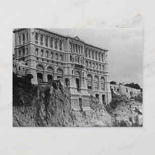 Vintage Ozeanographisches Museum Monaco Postkarte