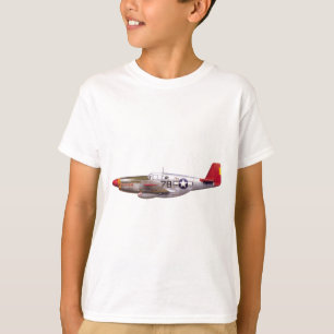 Vintage P-51 Mustang Tuskegee Airmen Zweiter Weltk T-Shirt