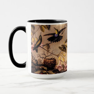 Vintage Paar Kolibris Tasse