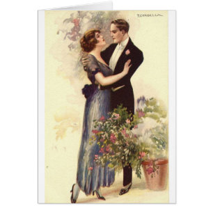 Vintage Paare - eine liebevolle Umarmung,